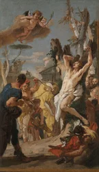Estudio para "El martirio de San Sebastián" (para el monasterio agustino en Diessen, Alemania)