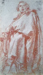 Estudio de un hombre, siglo XVIII