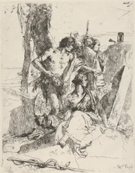 El Descubrimiento de la Tumba de Punchinello, de los Scherzi, ca. 1743-50
