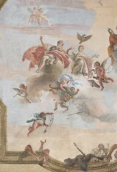 La Caída de los Demonios, Historias de Escipión, detalle, 1731 (detalle)