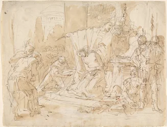 El Sacrificio de Ifigenia (recto) / Estudio de un Desnudo Masculino (verso)