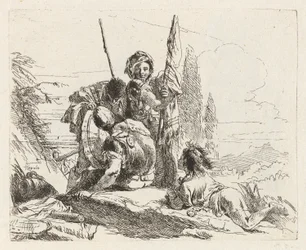 Tres soldados y un niño, de Vari capricci (Capriccios varios)