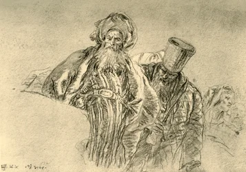Dos comerciantes orientales, 1753, 1928