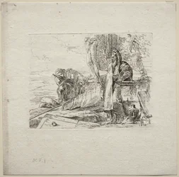 Varios caprichos: El filósofo de pie con libro, 1785