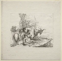 Varios caprichos: La mujer con pandereta, 1785