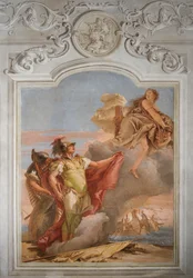 Despedida de Venus a Eneas, de la Sala de la Eneida en la Palazzina, 1757