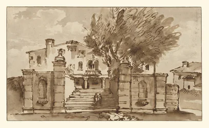 Vista de una villa