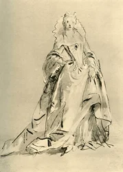 Joven Dama, principios-mediados del siglo XVIII 1928