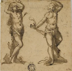 Dos bocetos de San Sebastián