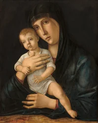 Virgen con el Niño, c.1480-1485 (óleo sobre tabla)