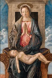 Madonna con bebé dormido, de Giovanni bellini, c.1470.