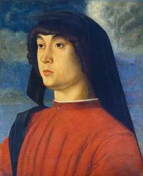Retrato de un joven vestido de rojo