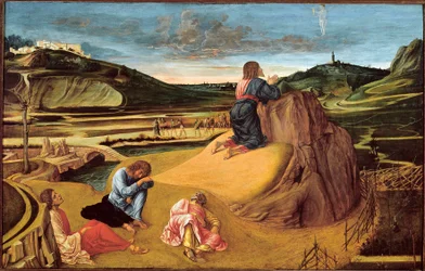 La agonía en el jardín, c.1465 (temple sobre tabla)