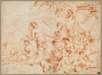 Bacanalia ante un Herm, principios de la década de 1660