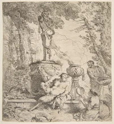 Bacanal ante un altar a los dioses, ca. 1645