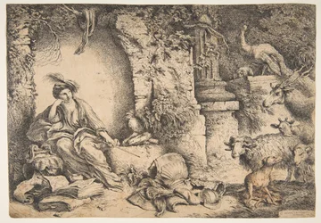 Circe con los compañeros de Ulises convertidos en animales, 1650-51