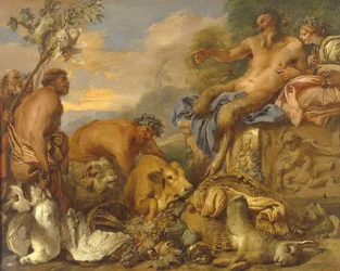 Sátiros trayendo sus regalos, principios de la década de 1640