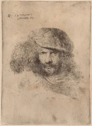 Autorretrato(?), con un sombrero con plumas ["Retrato de Bernini"]
