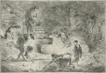 Tobías enterrando a los muertos, c.1647-51