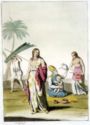 Familia india, de 