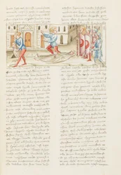 Decamerón, Espalda con espalda - Rinuccio Palermini en el cementerio -Rinuccio Palermini huyendo de la guardia , Noveno día, cuento 1.