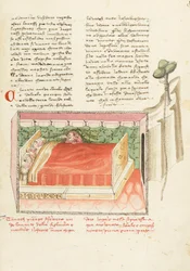 Decamerón, El triunfo de la muerte Tancredi espiando a los amantes, Cuarto día, cuento 1.
