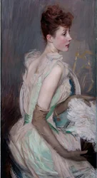 Belle époque: Retrato de la condesa de Leusse, nacida Berthier (1868-1936)