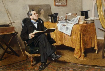 Interior con figura
