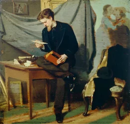 Autorretrato de Lanfredini, circa 1866