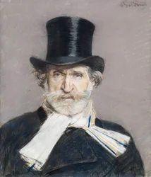 Retrato de Giuseppe Verdi