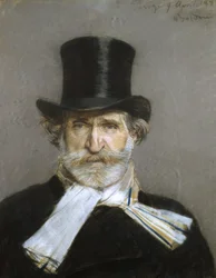 Retrato de Giuseppe Verdi, década de 1880