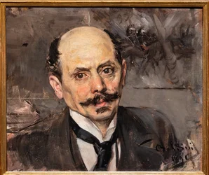 Retrato del pintor J.B. Edouard Detaille, detalle