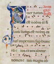 Ms 561 Página con inicial historiada 