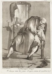 El peluquero cansado