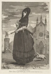 Le Zendale (Mujer con Capucha, o la Mujer Volviendo de la Iglesia)