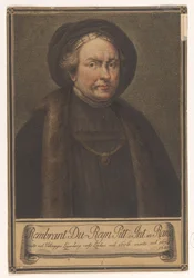 Retrato del artista Rembrandt Harmensz. del Rin Retratos de artistas (título de la serie)