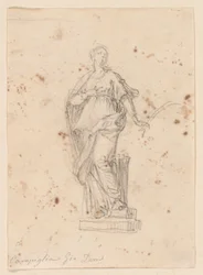 Estatua de una Santa Femenina