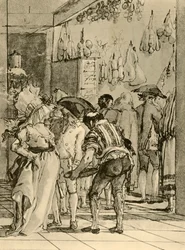 Una tienda con productos ahumados, 1791, 1928