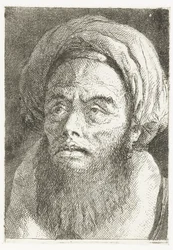 hombre con turbante Colección de cabezas (título de la serie) Raccolta di Teste (título de la serie)