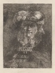 Viejo a la manera de Rembrandt, de la Raccolta di Teste (Colección de cabezas)