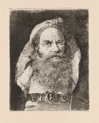 Viejo con pequeño turbante, de la Raccolta di Teste (Colección de cabezas)