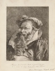 Viejo con barba, de la Raccolta di Teste (Colección de cabezas)