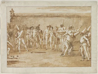 El juego de bolos, 1790s