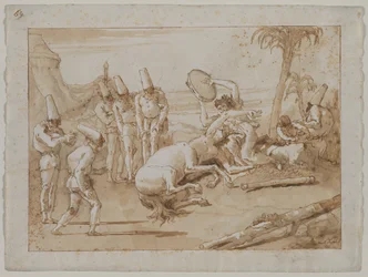 La mujer con un pandero, 1790s