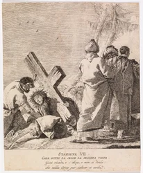 Via crucis - Estación VII. Jesús cae por segunda vez