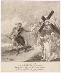 Via crucis - Estación VI. La Verónica enjuga el rostro de Jesús