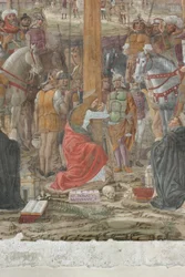 Milán, Refectorio de la Última Cena, Donato Montorfano, Crucifixión de Cristo