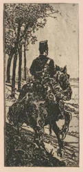 Soldado de artillería a caballo