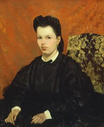 Retrato de su primera esposa, por Giovanni Fattori (1825-1908)