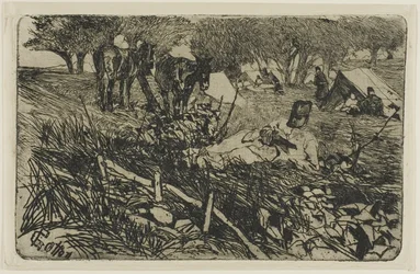 La carta en el campamento
